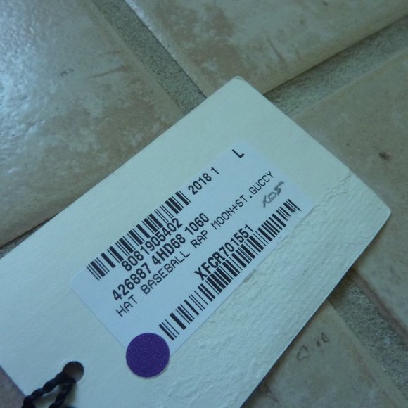 GUCCI Moons Rap 'Guccy' Logo Star Baseball Cap (L) - Picture 6 of 13